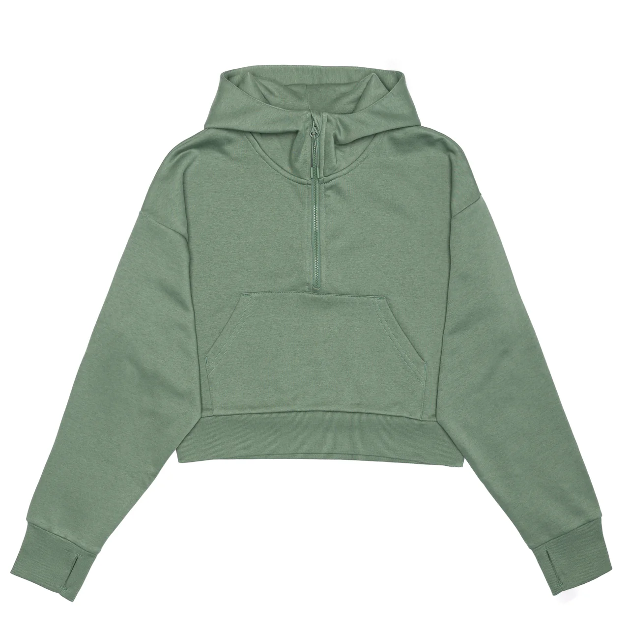 Cropped ½ Hoodie