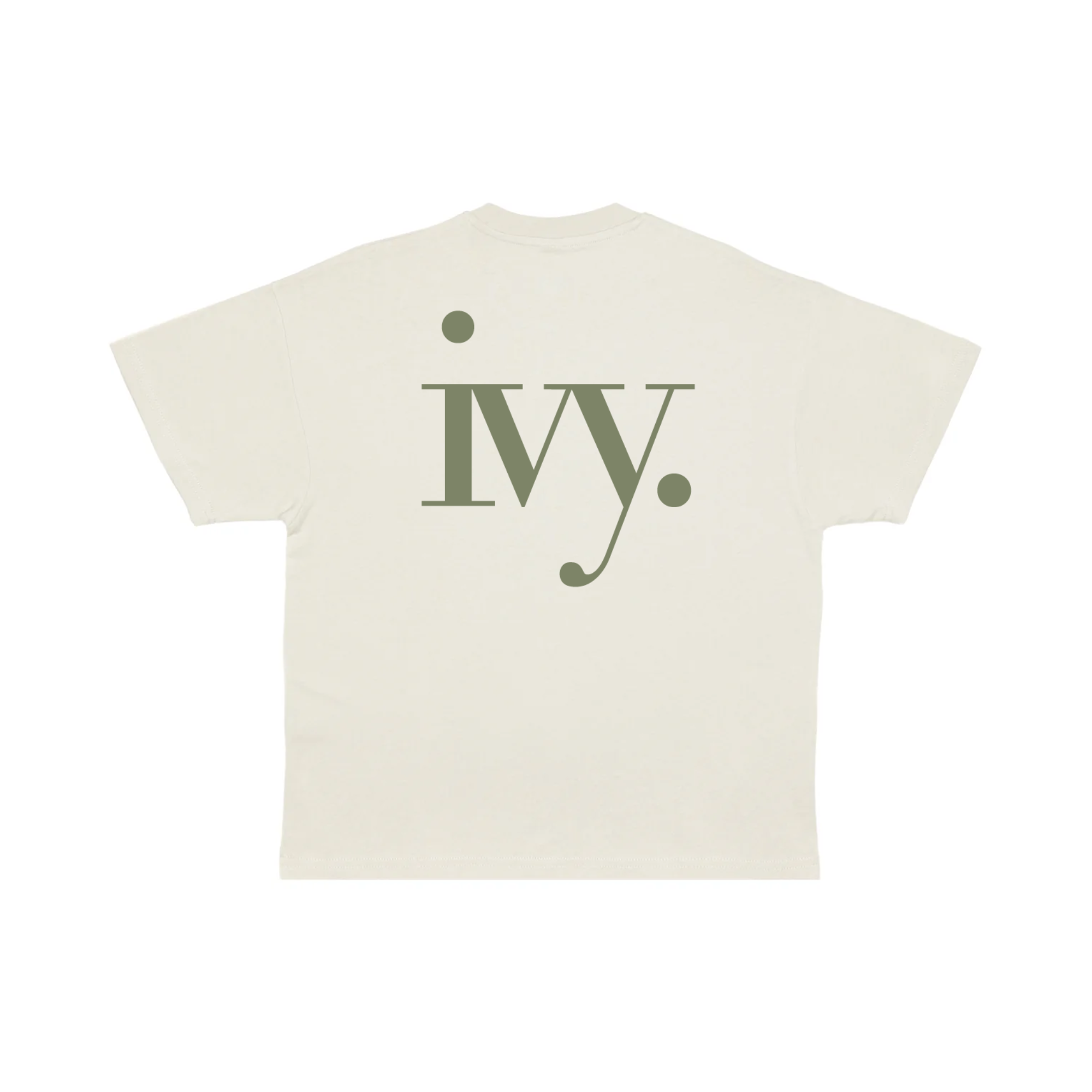 off white tee - ivy. print