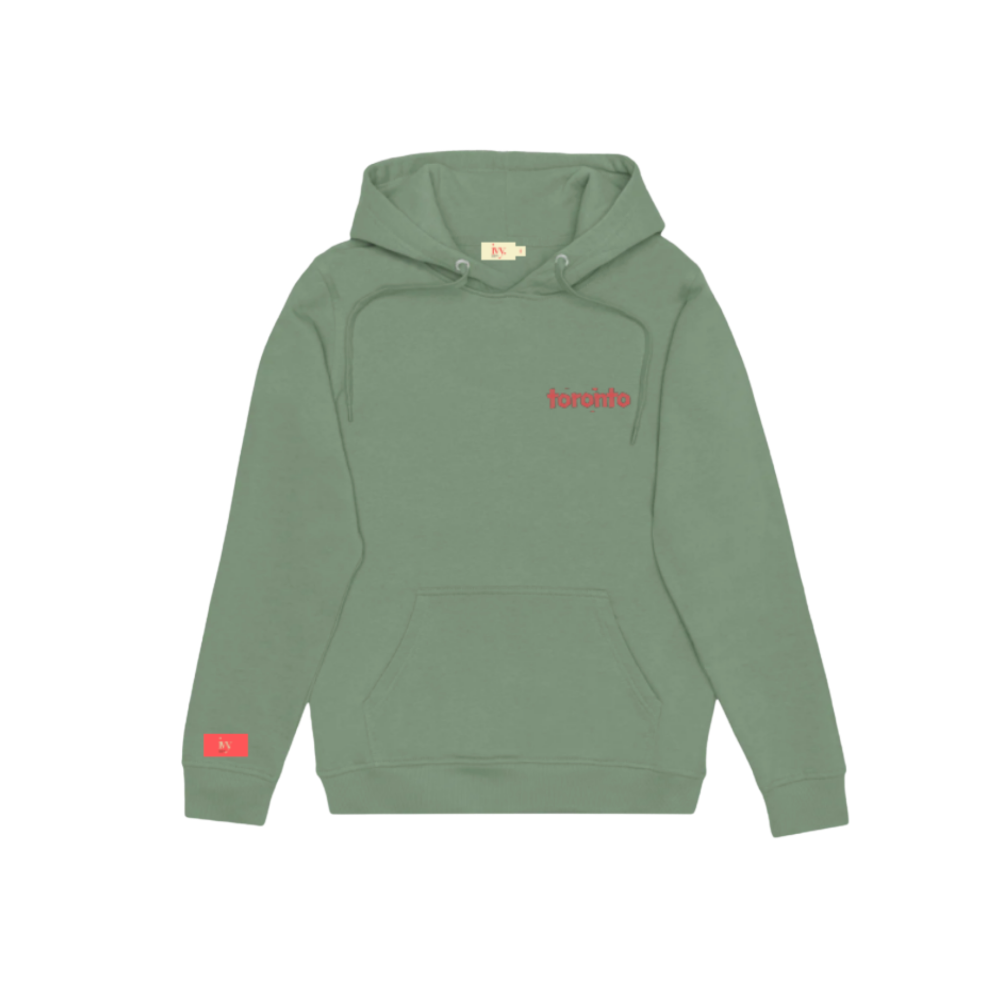 green hoodie (toronto print)