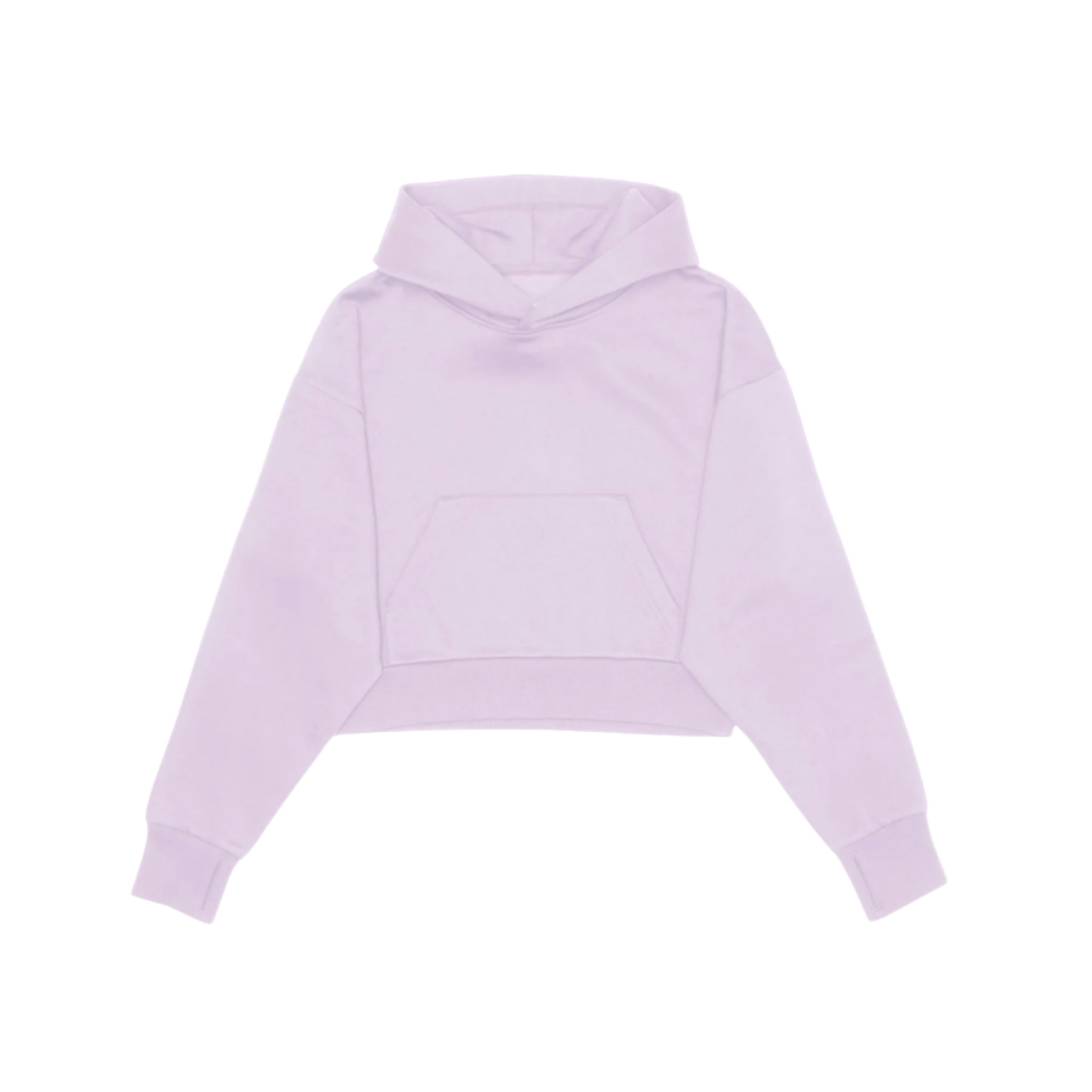 cropped 1/2 zip hoodie